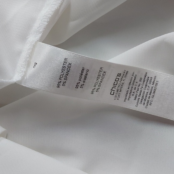 Chico's Womens Cream Camisole open lace Cardigan Set Neutral DAINTY Sz.1P - Picture 11 of 11